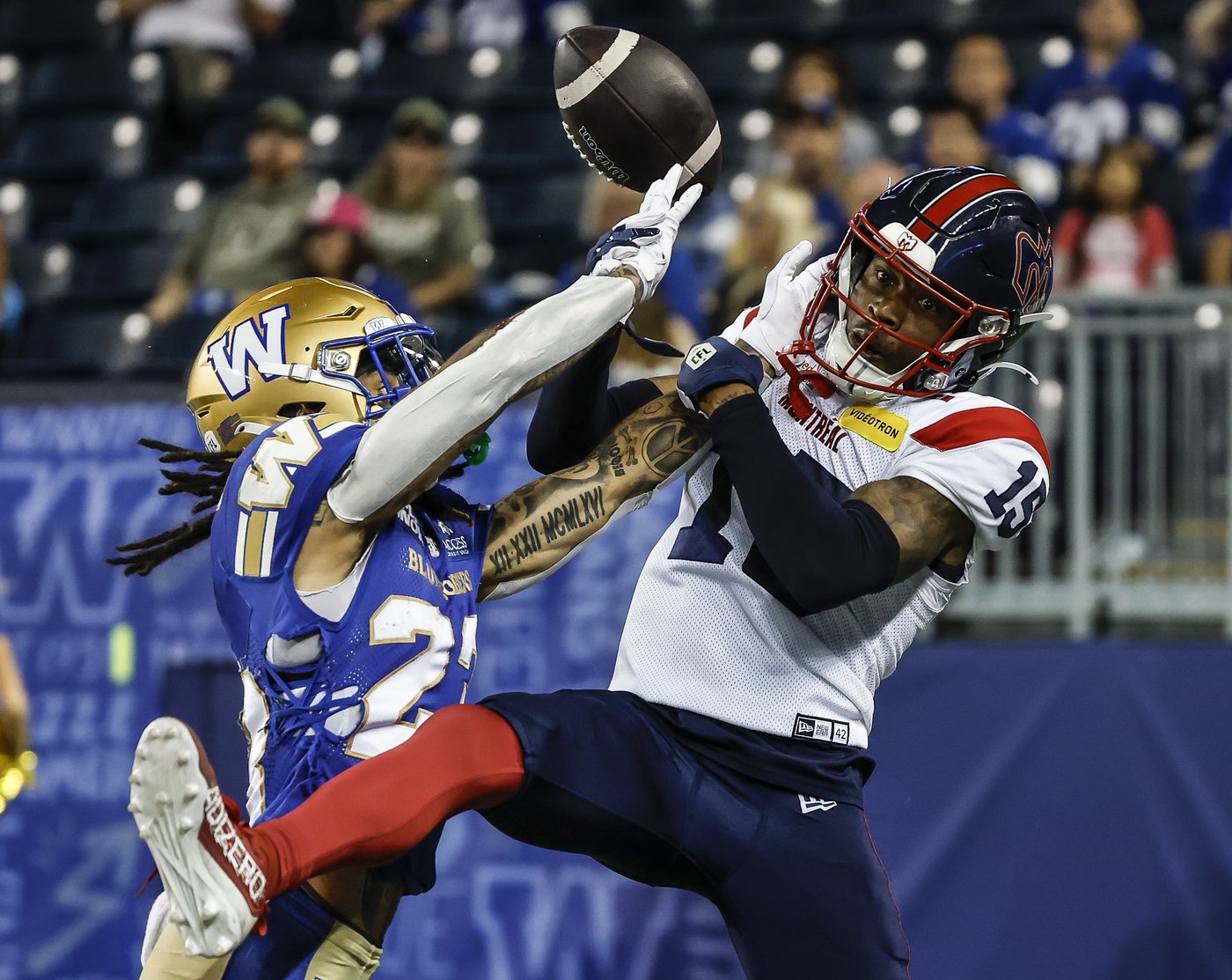 Blue Bombers put an end to Alouettes' seven-game win streak with 44-28 beatdown | iNFOnews.ca