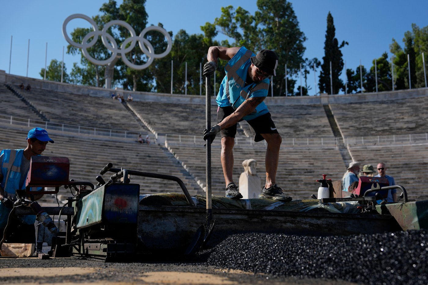 Athens is cleaning its all-marble Olympic stadium for the first time in more than a century | iNFOnews.ca Athens is cleaning its all-marble Olympic stadium for the first time in more than a century | iNFOnews.ca