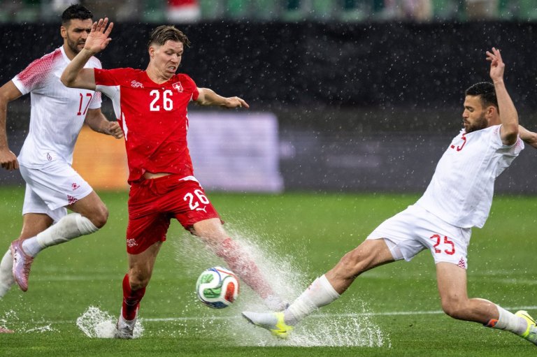 Weather chaos hits World Cup warmup game featuring two final whistles in Switzerland | iNFOnews.ca