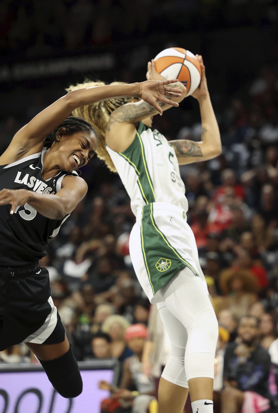 A'ja Wilson scores 21 after snagging third MVP award, helps Aces beat Storm 78-67 in playoff opener | iNFOnews.ca