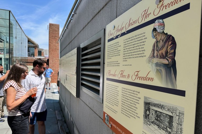 Federal government installs reworked panels about slavery at George Washington's Philadelphia home | iNFOnews.ca