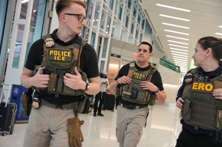 Photos show ICE agents at US airports where the partial government shutdown triggered delays | iNFOnews.ca