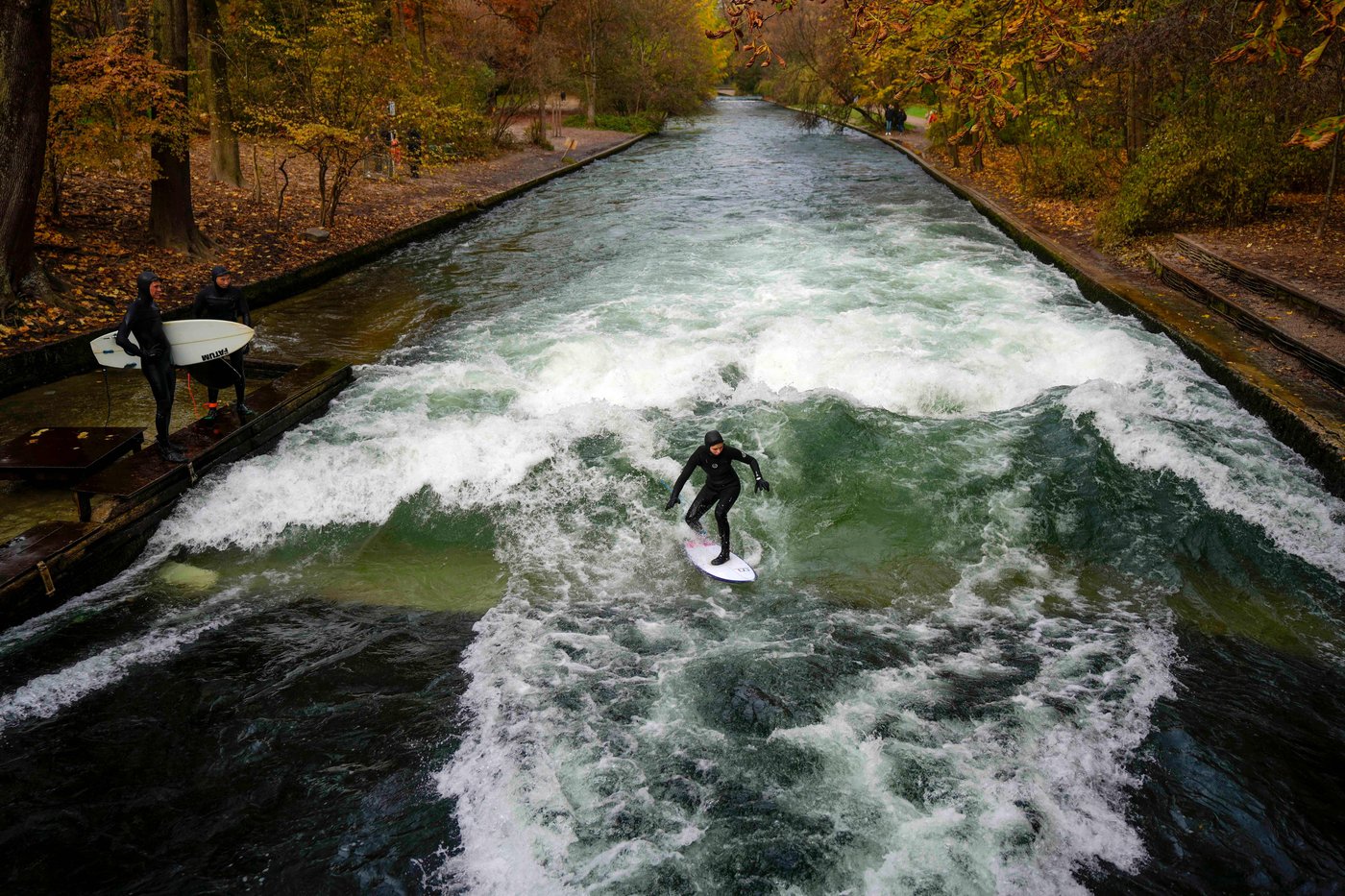 Munich's famous river wave has vanished after a cleanup. Surfers hope it will return soon | iNFOnews.ca