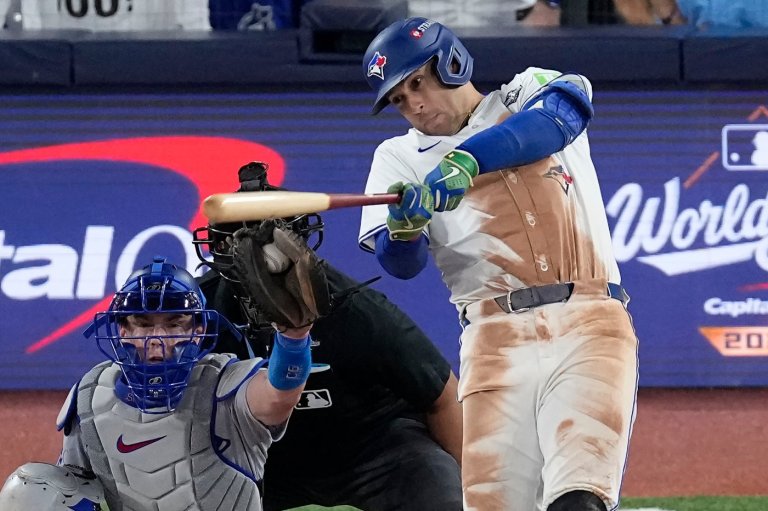 Injured DH George Springer out of Blue Jays' starting lineup for 2nd straight World Series game | iNFOnews.ca Injured DH George Springer out of Blue Jays' starting lineup for 2nd straight World Series game | iNFOnews.ca