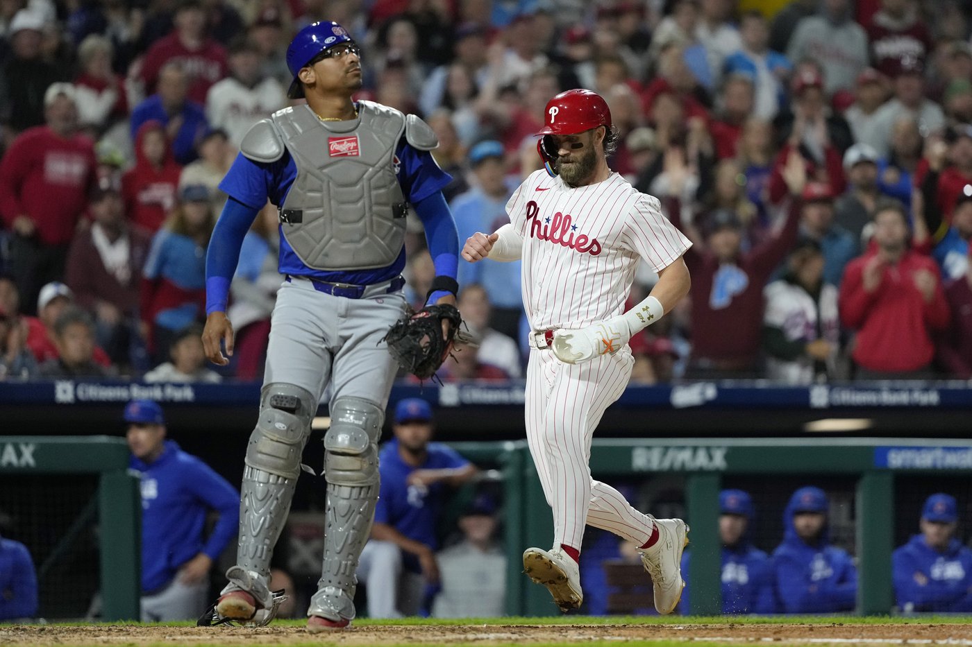 Schwarber and Realmuto homer as Phillies top Cubs 6-2 to clinch 1st NL East title since 2011 | iNFOnews.ca Schwarber and Realmuto homer as Phillies top Cubs 6-2 to clinch 1st NL East title since 2011 | iNFOnews.ca