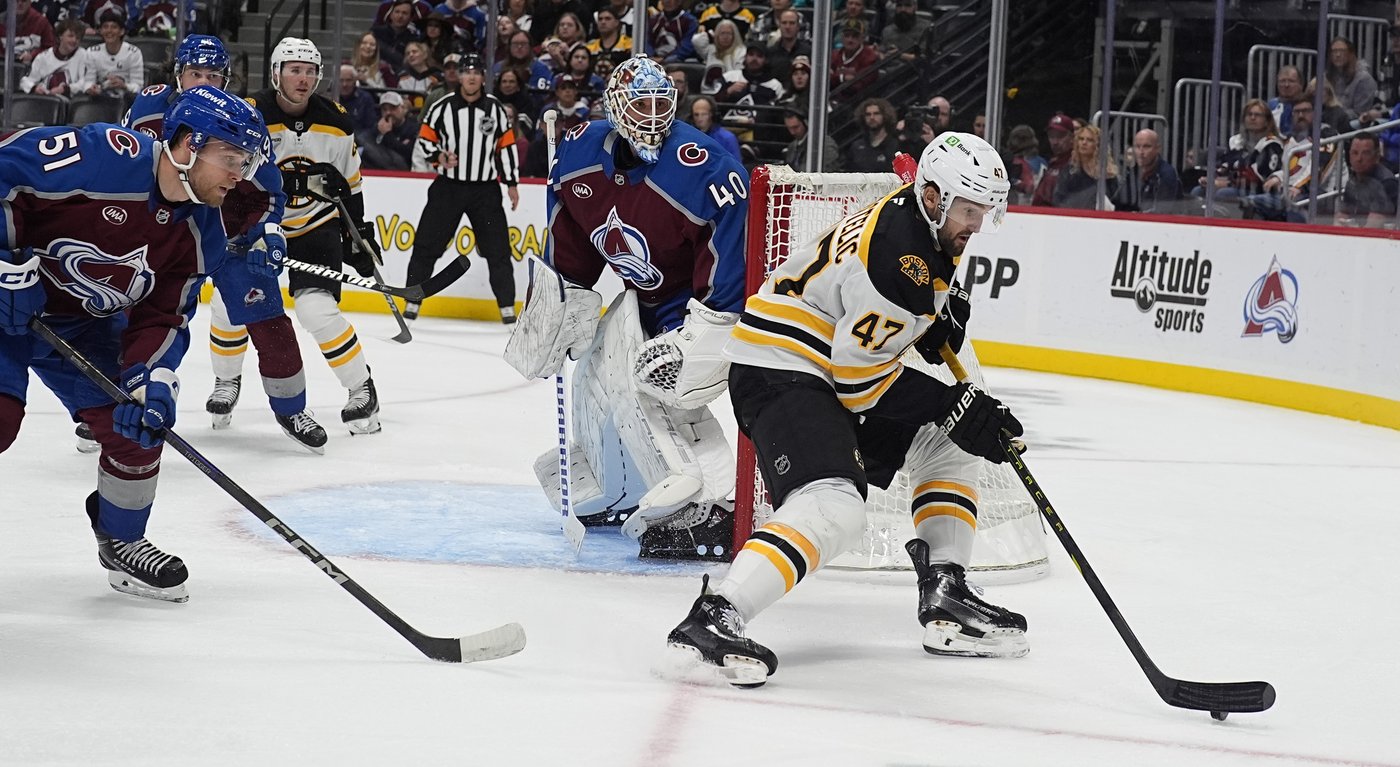 Bruins hold on for 5-3 win, Avalanche drop 4 in a row to start season for 1st time since 1998-99 | iNFOnews.ca
