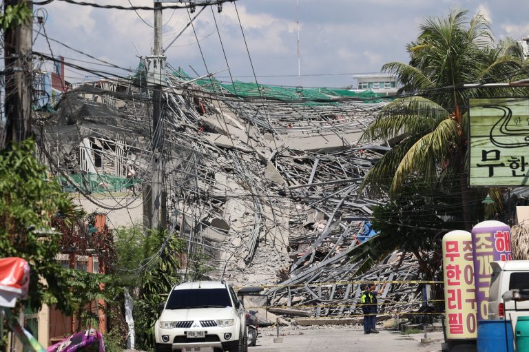 A 9-story building under construction in Philippines collapses, possibly trapping dozens of workers | iNFOnews.ca