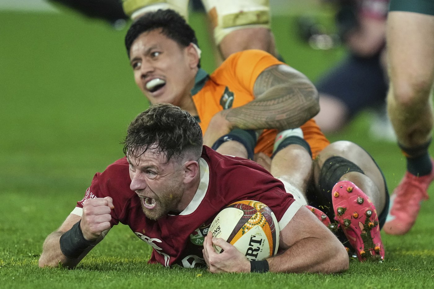 Debate over "that" try continues long after the Lions clinch a series win over Australia | iNFOnews.ca