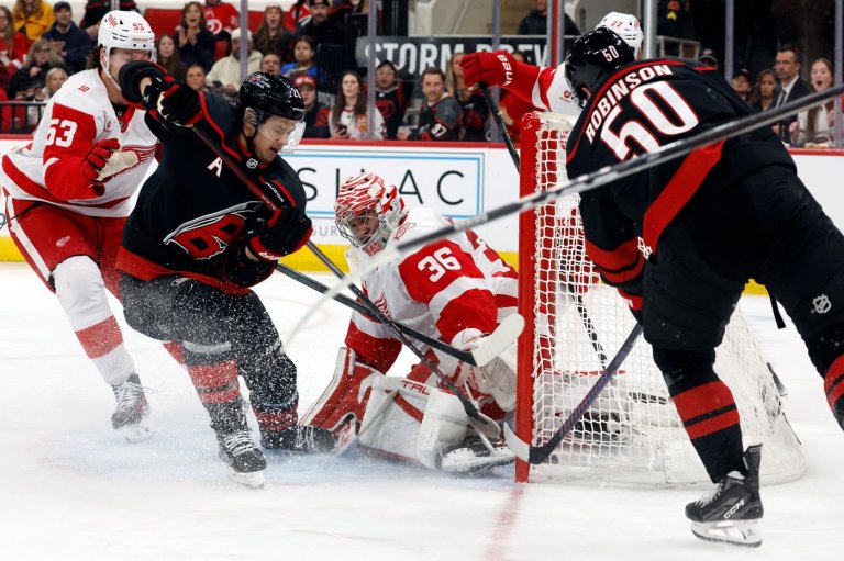 Gostisbehere, Svechnikov post 3-point games as Hurricanes beat Red Wings 5-2, end 3-game skid | iNFOnews.ca