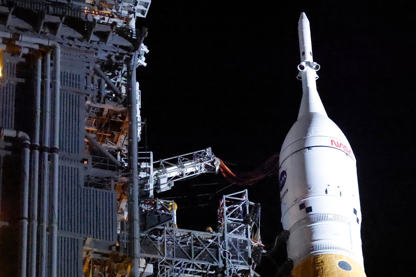 NASA hauls its repaired moon rocket from the hangar back to the pad for an early April launch | iNFOnews.ca