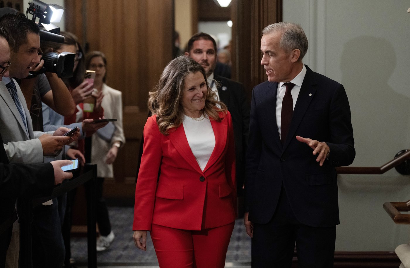 Carney says Freeland's resignation is 'consistent' with taking Ukraine adviser role | iNFOnews.ca