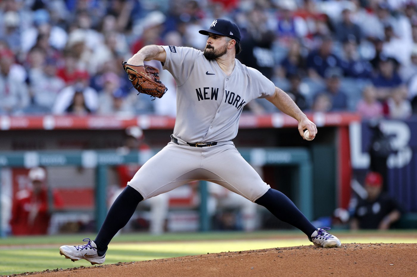 Carlos Rodón throws 7 sharp innings, Devin Williams escapes the 9th in Yankees' 3-2 win over Angels | iNFOnews.ca