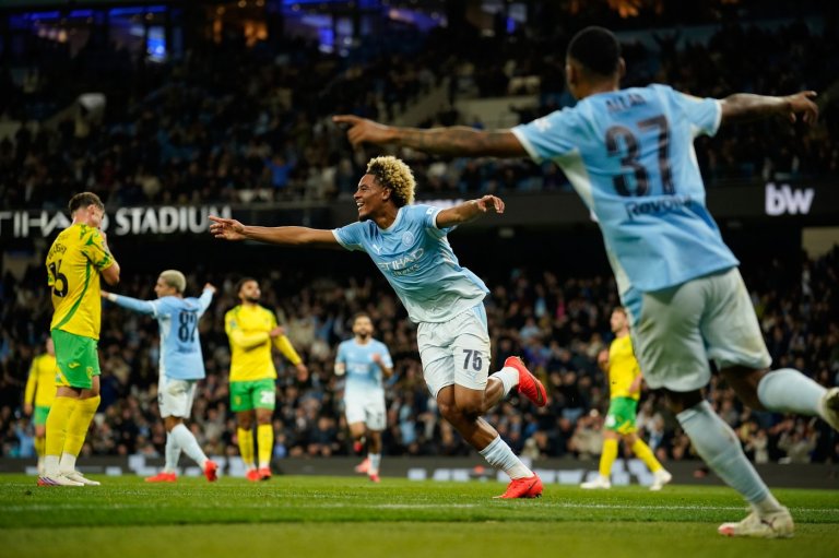Man City teenager Floyd Samba scores 2 goals in 5-0 win over Norwich in League Cup | iNFOnews.ca
