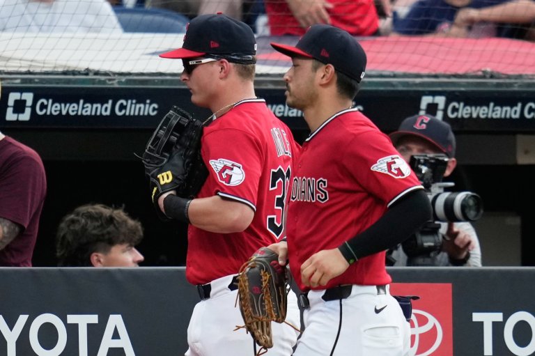 Guardians rookie OF Ingle loses track of outs, tosses ball into the stands to give Rangers lead | iNFOnews.ca
