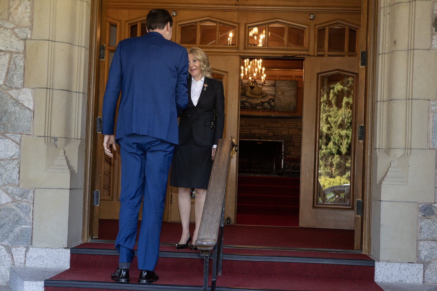 B.C. Premier David Eby arrives at Government House, with election call expected | iNFOnews.ca