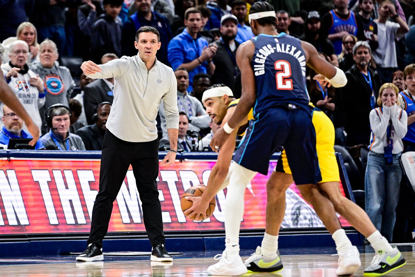 Andrew Nembhard, Jarace Walker help short-handed Pacers outlast Thunder 117-114 in Finals rematch | iNFOnews.ca