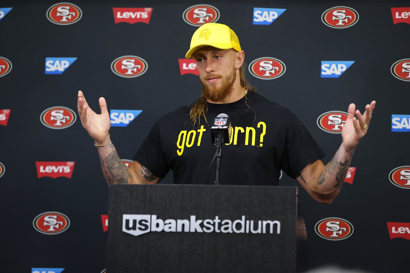 49ers All-Pro tight end George Kittle listed as doubtful for game vs. the Rams | iNFOnews.ca 49ers All-Pro tight end George Kittle listed as doubtful for game vs. the Rams | iNFOnews.ca