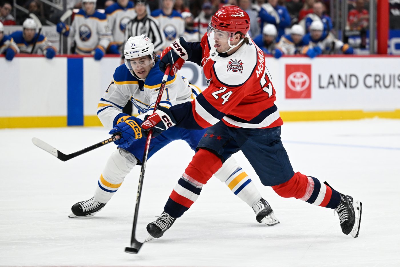 Protas scores in return from injury as Capitals keep playoff hopes alive with 6-2 win over Sabres | iNFOnews.ca Protas scores in return from injury as Capitals keep playoff hopes alive with 6-2 win over Sabres | iNFOnews.ca