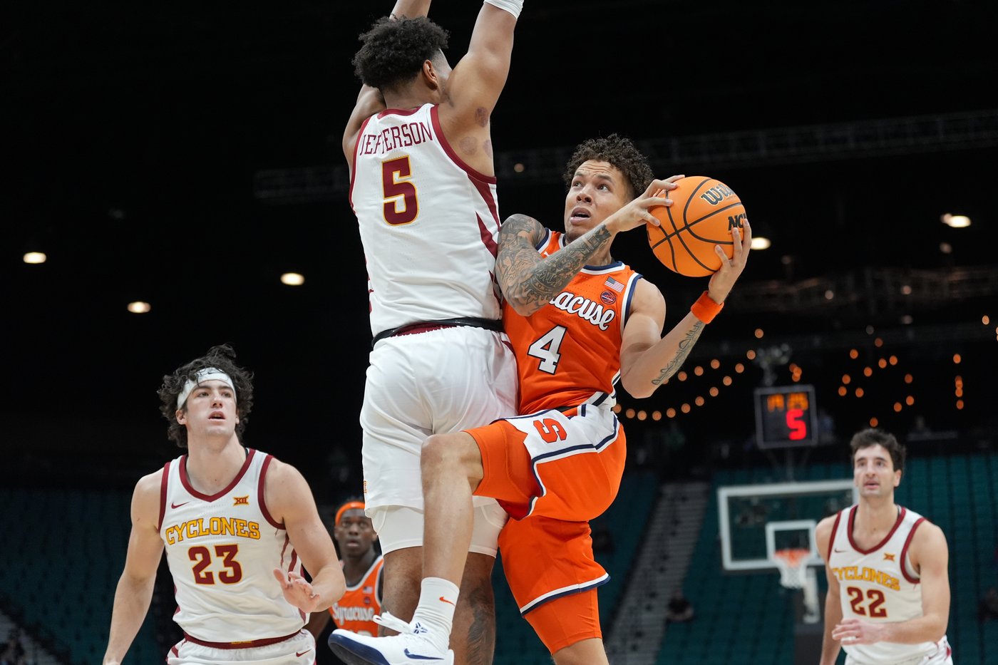 Milan Momcilovic scores 24, leads No. 15 Iowa State over Syracuse 95-64 at Players Era | iNFOnews.ca Milan Momcilovic scores 24, leads No. 15 Iowa State over Syracuse 95-64 at Players Era | iNFOnews.ca