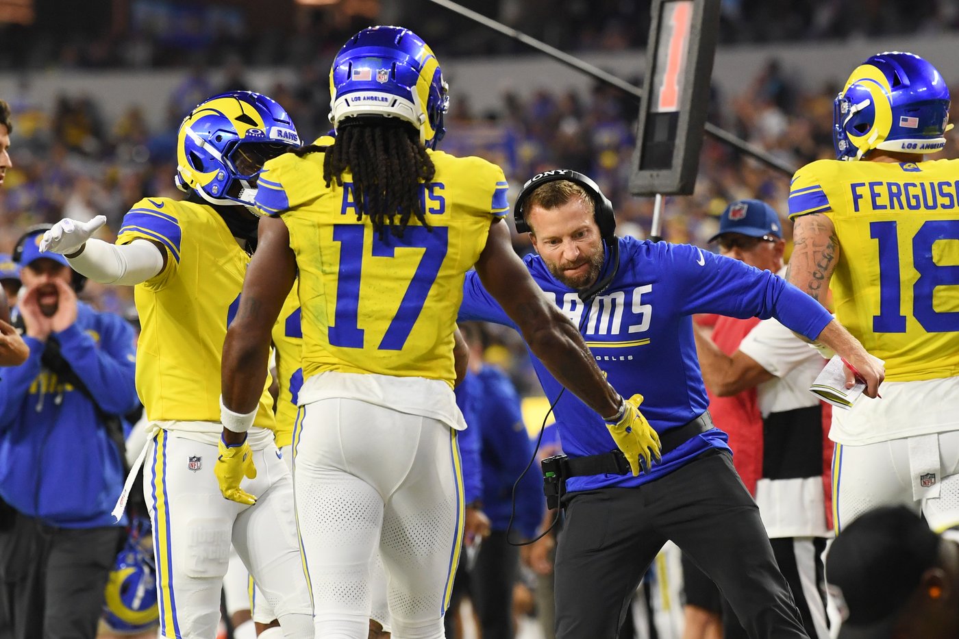 Rams' depth shines as Adams, Young step up for injured Nacua, Garrett in blowout of Giants | iNFOnews.ca Rams' depth shines as Adams, Young step up for injured Nacua, Garrett in blowout of Giants | iNFOnews.ca
