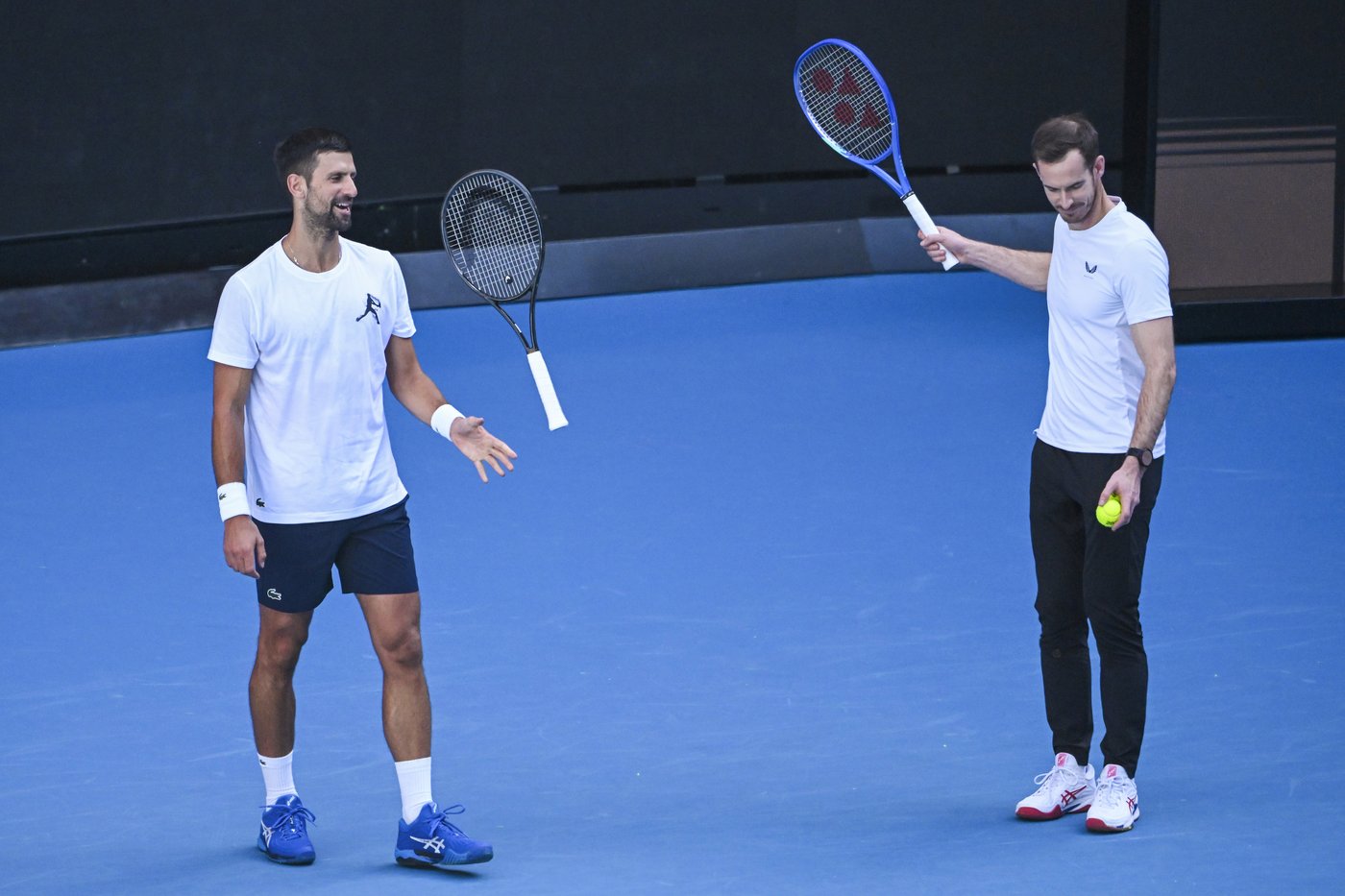 Imagine if Messi coached Ronaldo: Novak Djokovic and Andy Murray team up at the Australian Open | iNFOnews.ca Imagine if Messi coached Ronaldo: Novak Djokovic and Andy Murray team up at the Australian Open | iNFOnews.ca