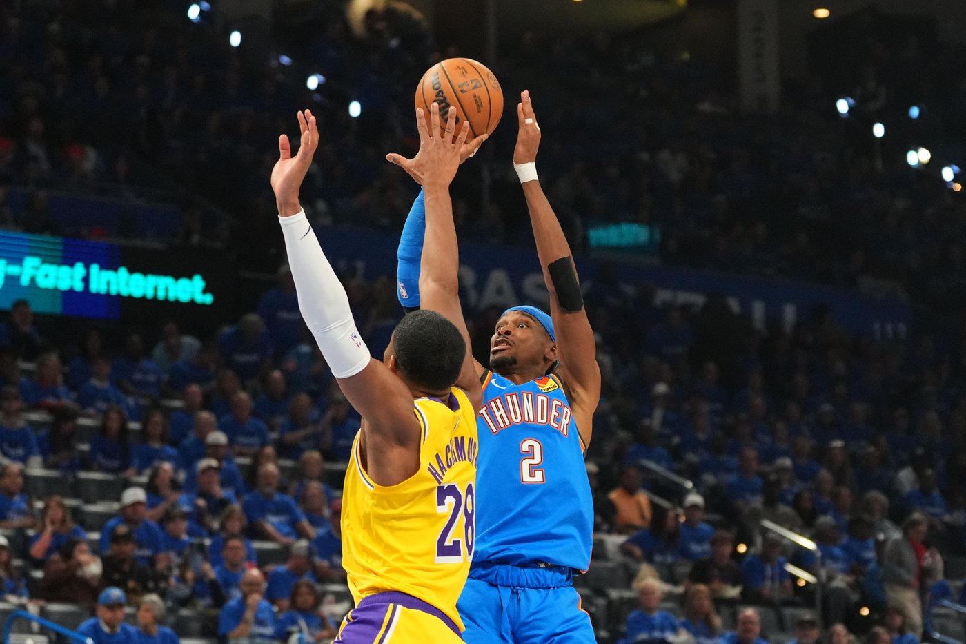 Holmgren has 24 points to help Thunder top Lakers 108-90 in Game 1 of Western Conference semifinals | iNFOnews.ca Holmgren has 24 points to help Thunder top Lakers 108-90 in Game 1 of Western Conference semifinals | iNFOnews.ca