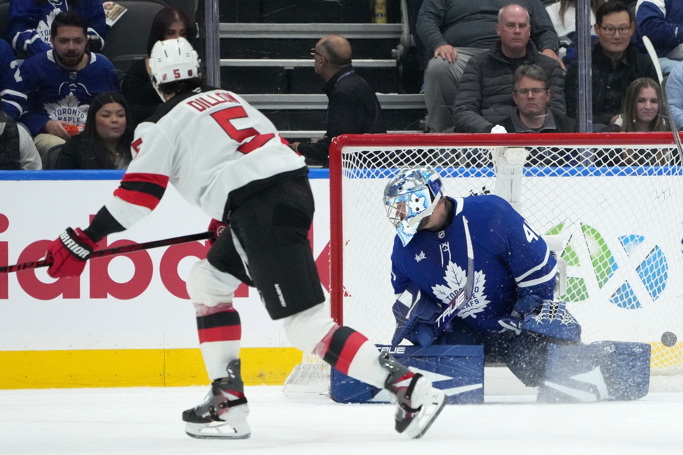 'We all wanted it for him': Devils' Keefe gets first victory over Maple Leafs | iNFOnews.ca