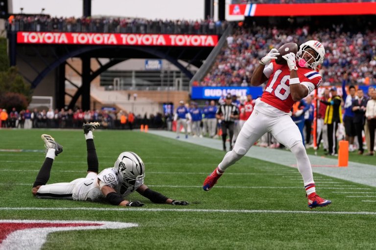Drake Maye accounts for 5 TDs as Patriots roll past Raiders 45-17 | iNFOnews.ca