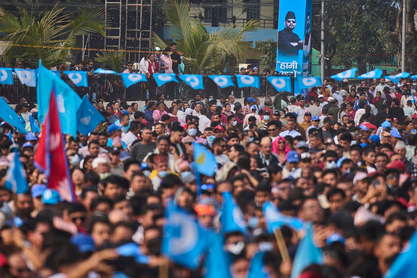 Photos of Nepali former rapper drawing crowds to his campaign for prime minister | iNFOnews.ca
