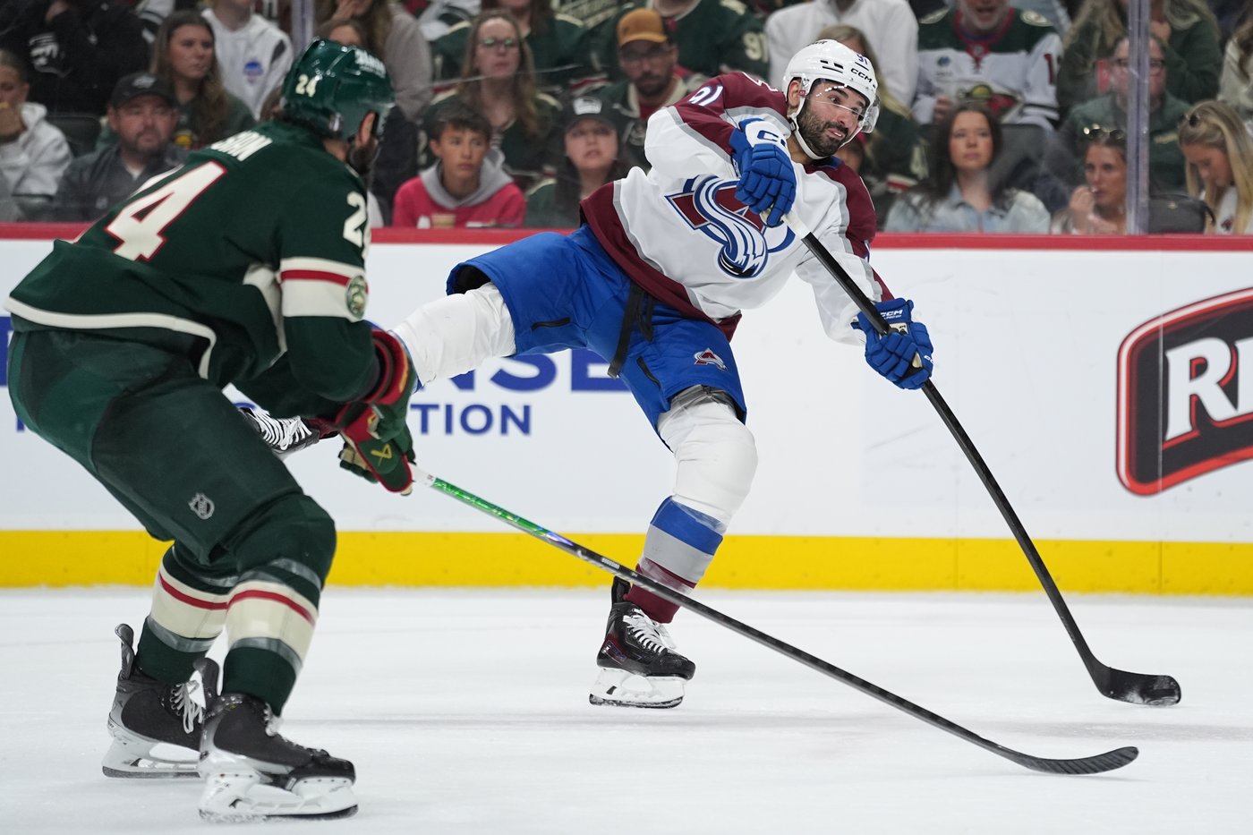 Wild defenseman Zach Bogosian out for Game 5 against Avalanche with lower-body injury | iNFOnews.ca Wild defenseman Zach Bogosian out for Game 5 against Avalanche with lower-body injury | iNFOnews.ca
