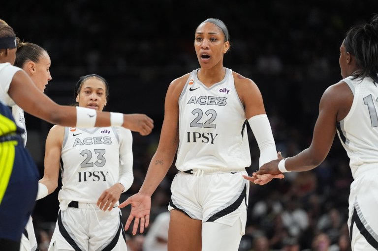 A'ja Wilson scores 45 points as the Aces outlast the short-handed Sun 101-94 | iNFOnews.ca