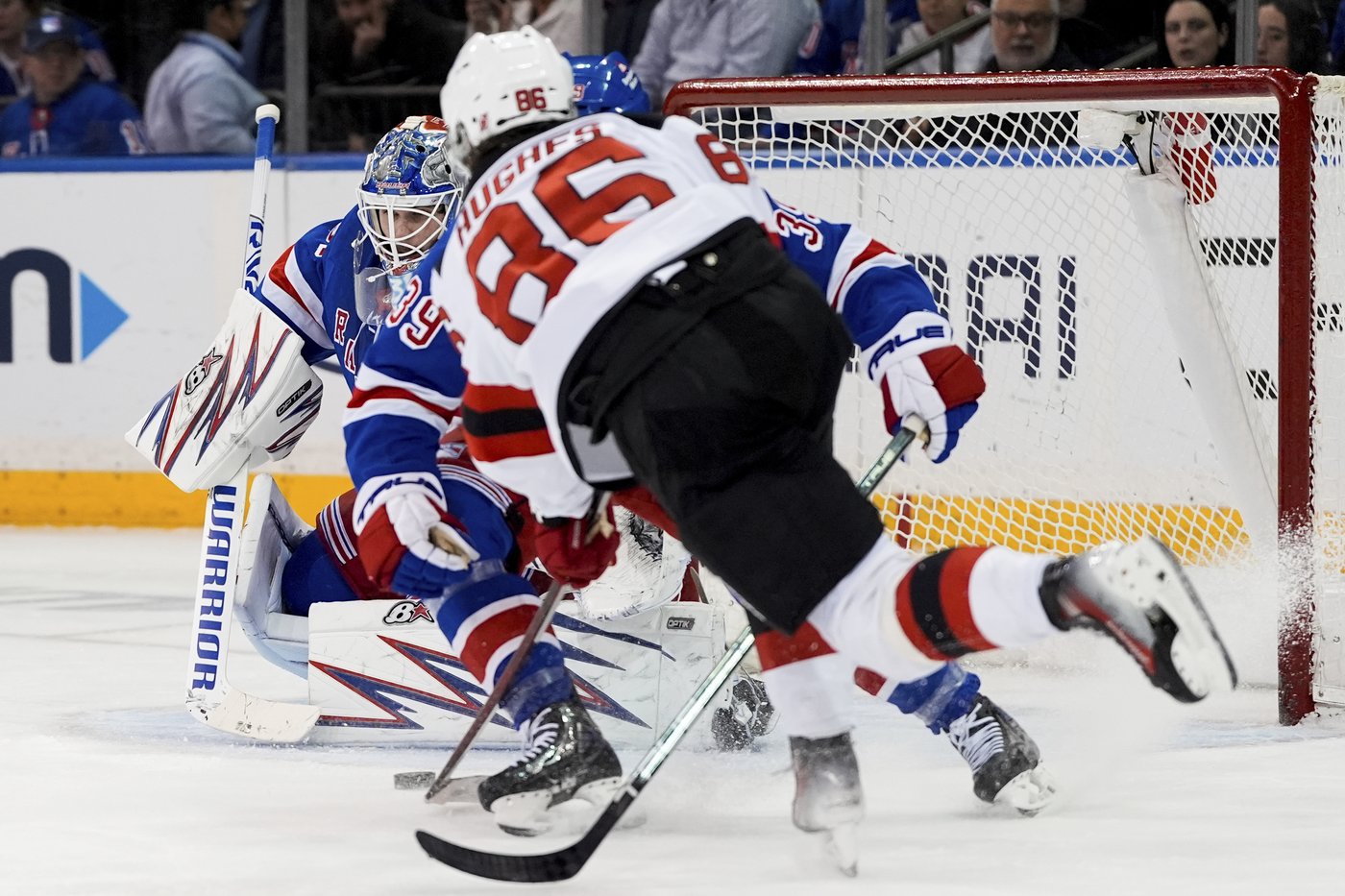 Jesper Bratt has goal and 3 assists, Jack Hughes scores 2 as Devils beat reeling Rangers 5-1 | iNFOnews.ca