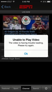 Server problems named the culprit that shut down part of ESPN's streaming Rose Bowl coverage | iNFOnews.ca