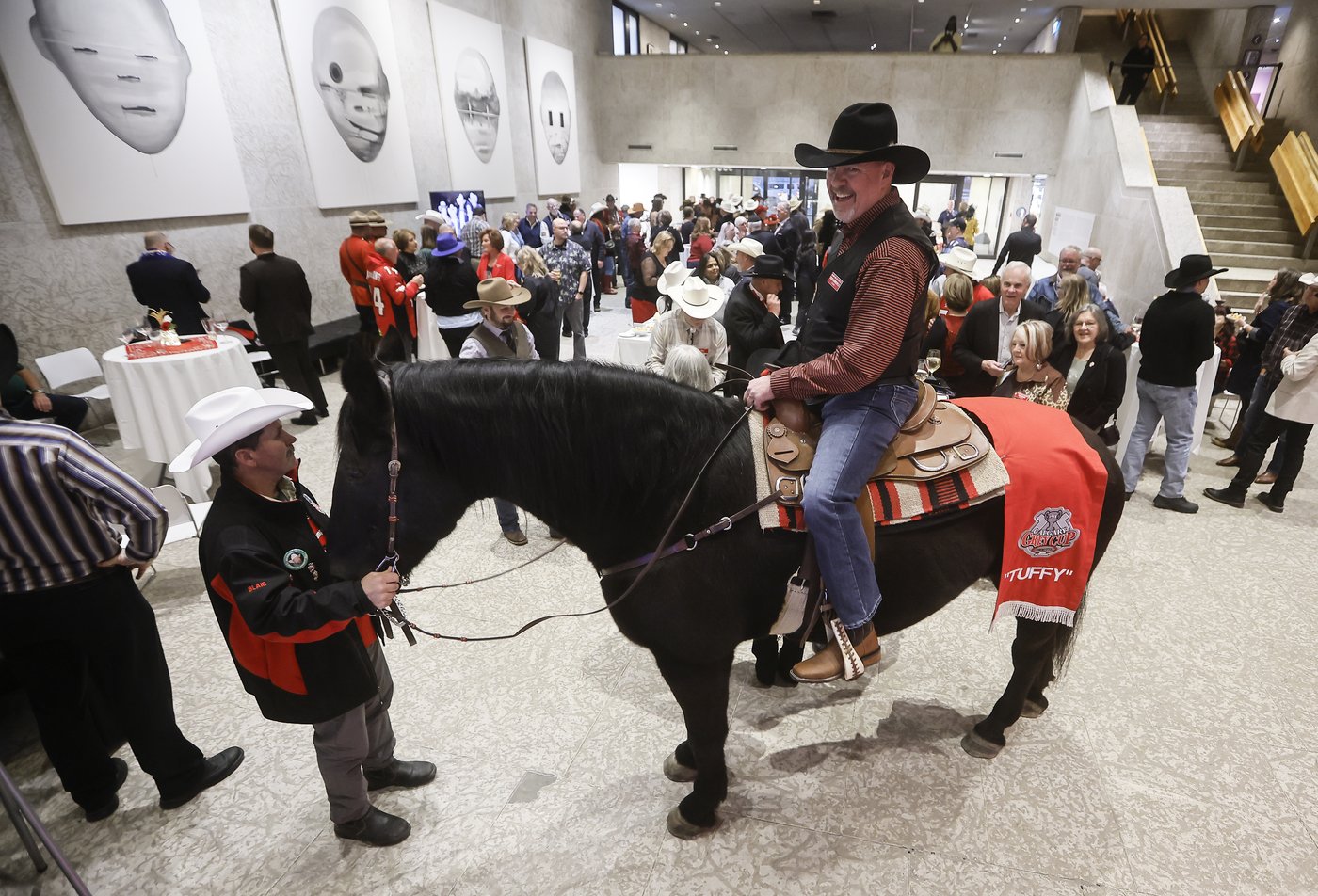Photo Gallery: Grey Cup horse Tuffy Nuff arrives in Winnipeg | iNFOnews.ca