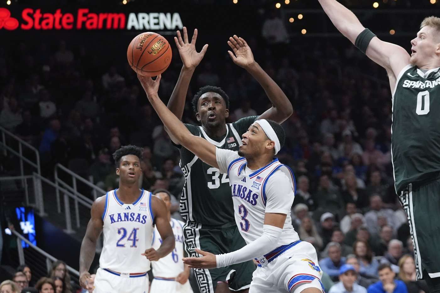 Bill Self becomes winningest coach in Kansas history, Jayhawks beat Michigan State 77-69 | iNFOnews.ca Bill Self becomes winningest coach in Kansas history, Jayhawks beat Michigan State 77-69 | iNFOnews.ca