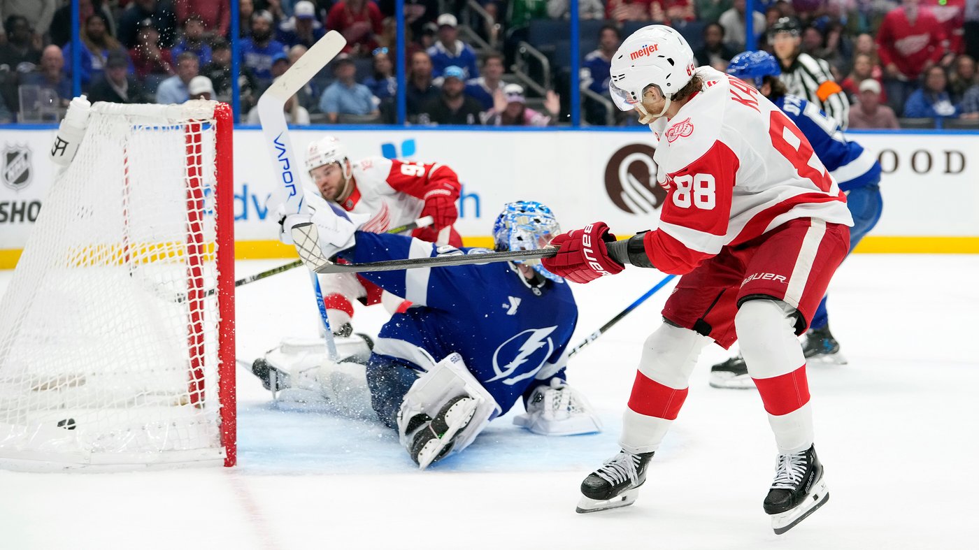 Nikita Kucherov scores 27 seconds into OT to give the Lightning a 4-3 victory against the Red Wings | iNFOnews.ca Nikita Kucherov scores 27 seconds into OT to give the Lightning a 4-3 victory against the Red Wings | iNFOnews.ca