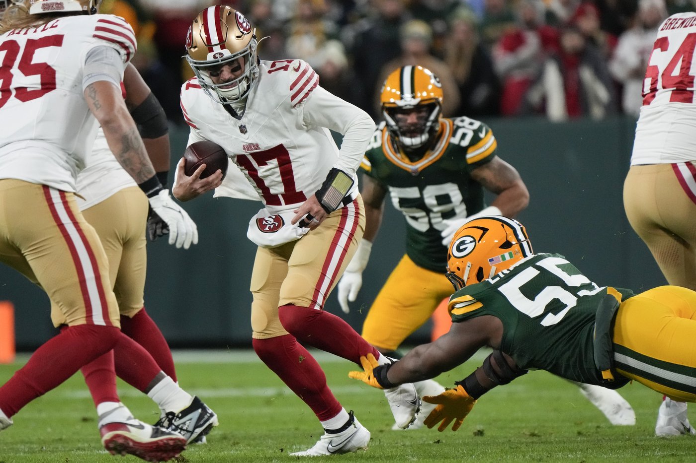 Journeyman QB Brandon Allen gets little help from teammates in 1st start for 49ers | iNFOnews.ca