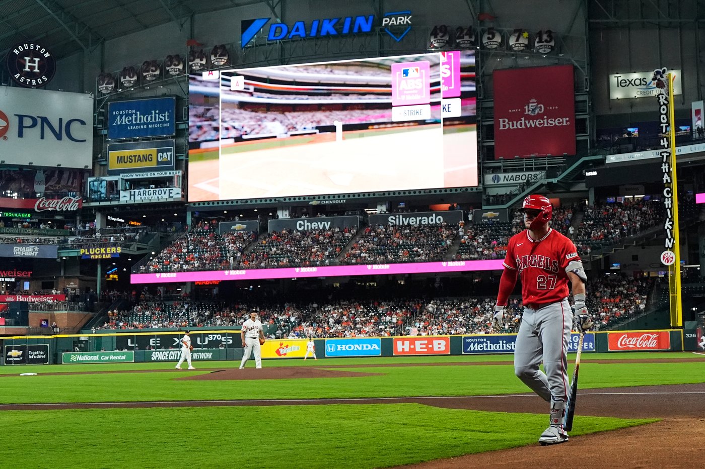 Walks and game time up, pitches in strike zone down through first full month of MLB's robot umpires | iNFOnews.ca Walks and game time up, pitches in strike zone down through first full month of MLB's robot umpires | iNFOnews.ca