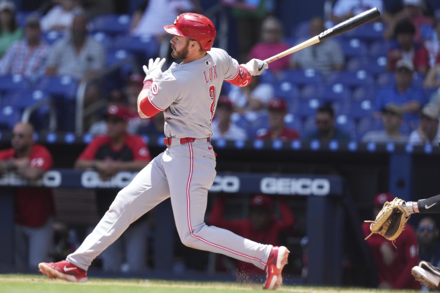 Wynns is a triple shy of the cycle, Singer strikes out 8 as Reds beat Marlins 5-2 | iNFOnews.ca Wynns is a triple shy of the cycle, Singer strikes out 8 as Reds beat Marlins 5-2 | iNFOnews.ca