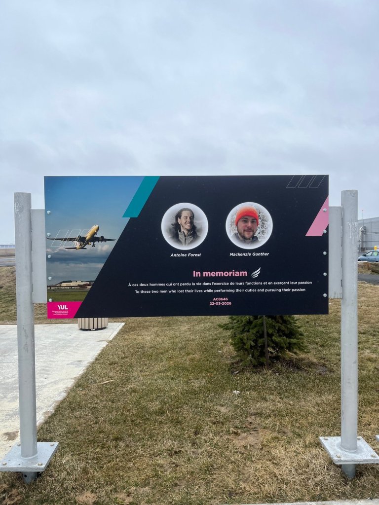 Montreal airport installs memorial to Air Canada pilots who died in LaGuardia crash | iNFOnews.ca