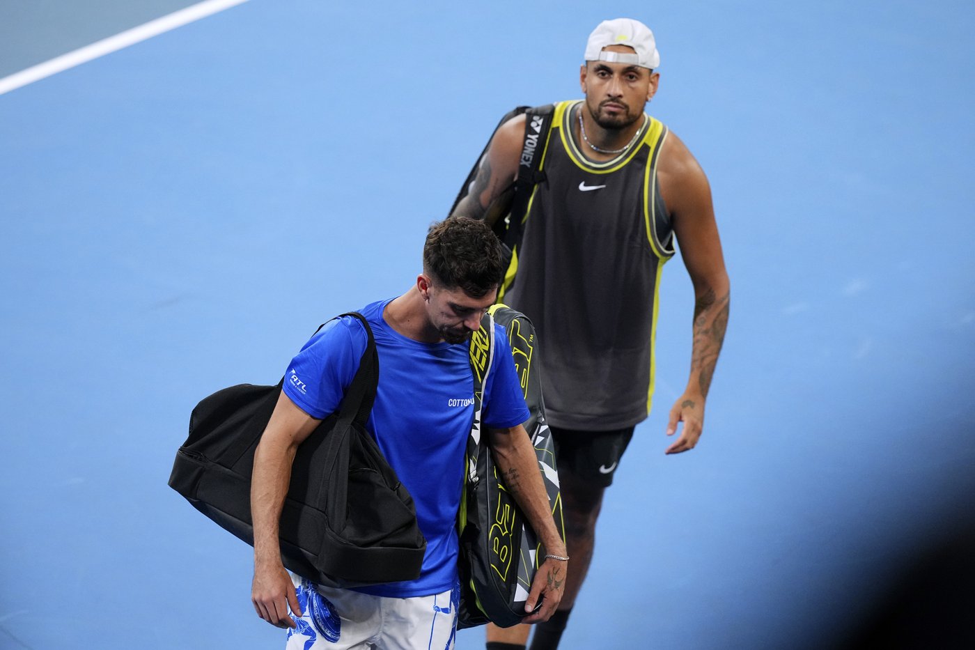 Nick Kyrgios and Thanasi Kokkinakis retire from their Australian Open doubles match | iNFOnews.ca