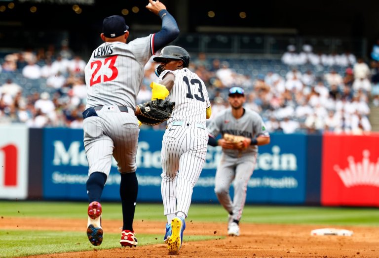 Yankees second baseman Jazz Chisholm Jr. exits game against Twins with toe injury | iNFOnews.ca