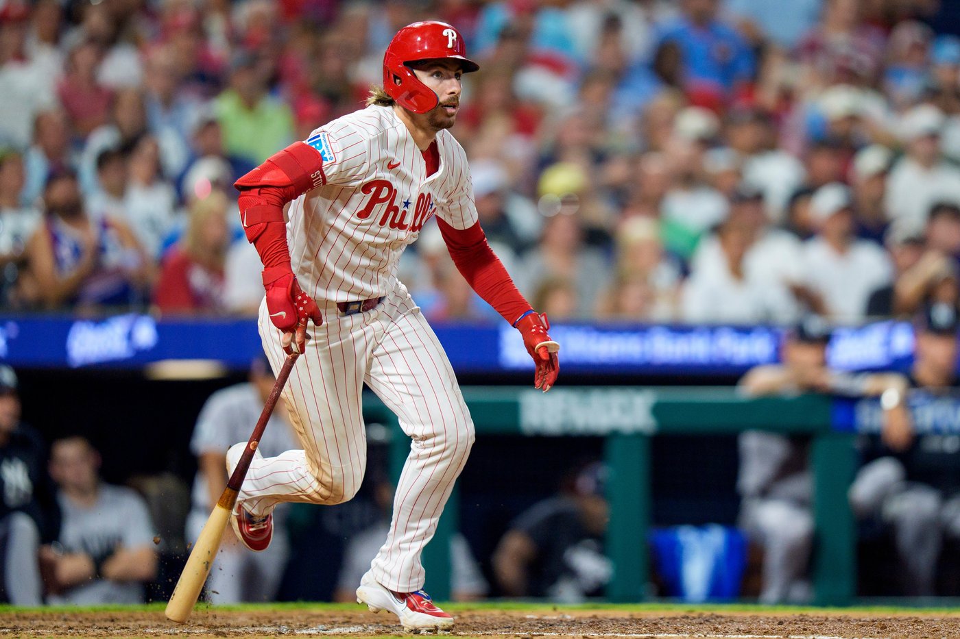 Bryson Stott homers and drives in 5 as Phillies rout Yankees 11-4 to avoid series sweep | iNFOnews.ca