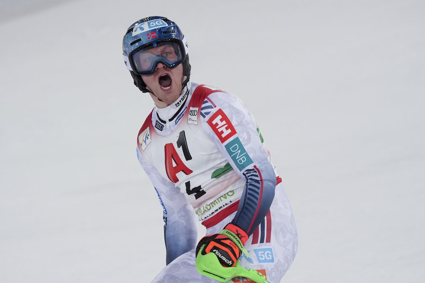 Timon Haugan wins World Cup night slalom to give Norwegian ski team 2nd victory in 2 days | iNFOnews.ca