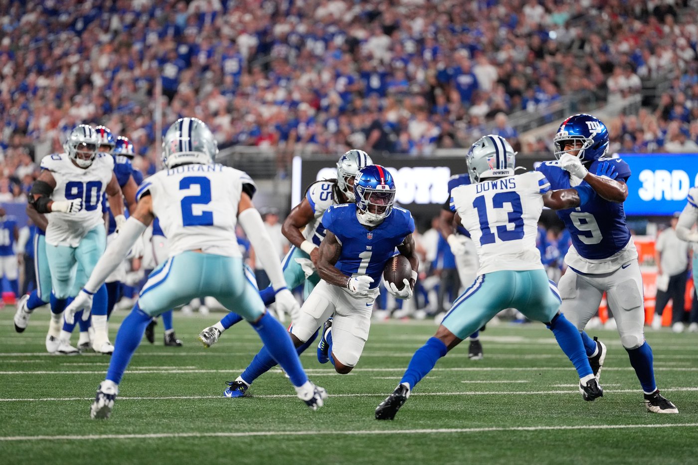 Malik Nabers shines for the Giants in his first game back, 350 days since torn ACL | iNFOnews.ca