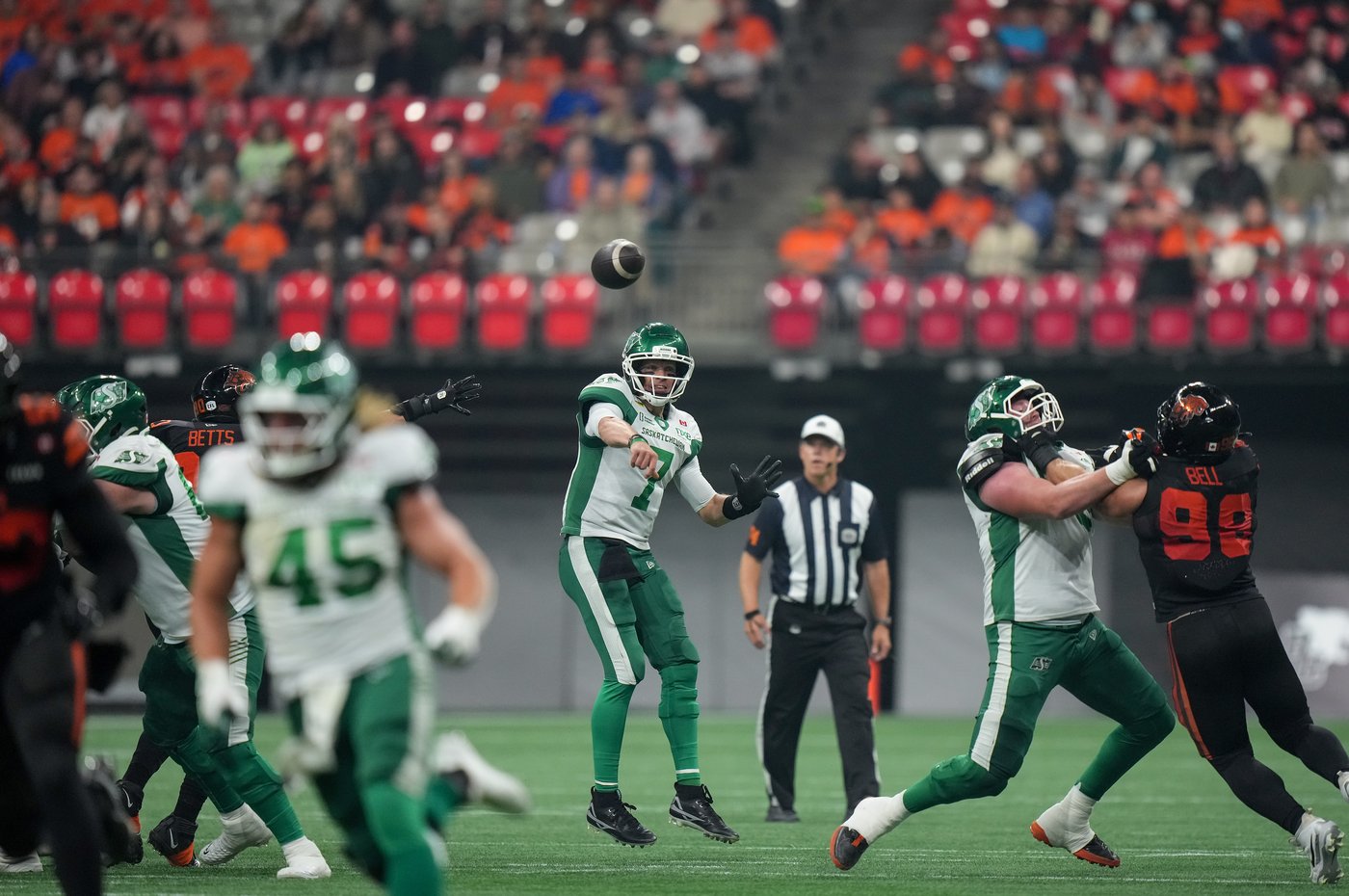 B.C. Lions climb CFL standings with 31-24 win over Saskatchewan Roughriders | iNFOnews.ca