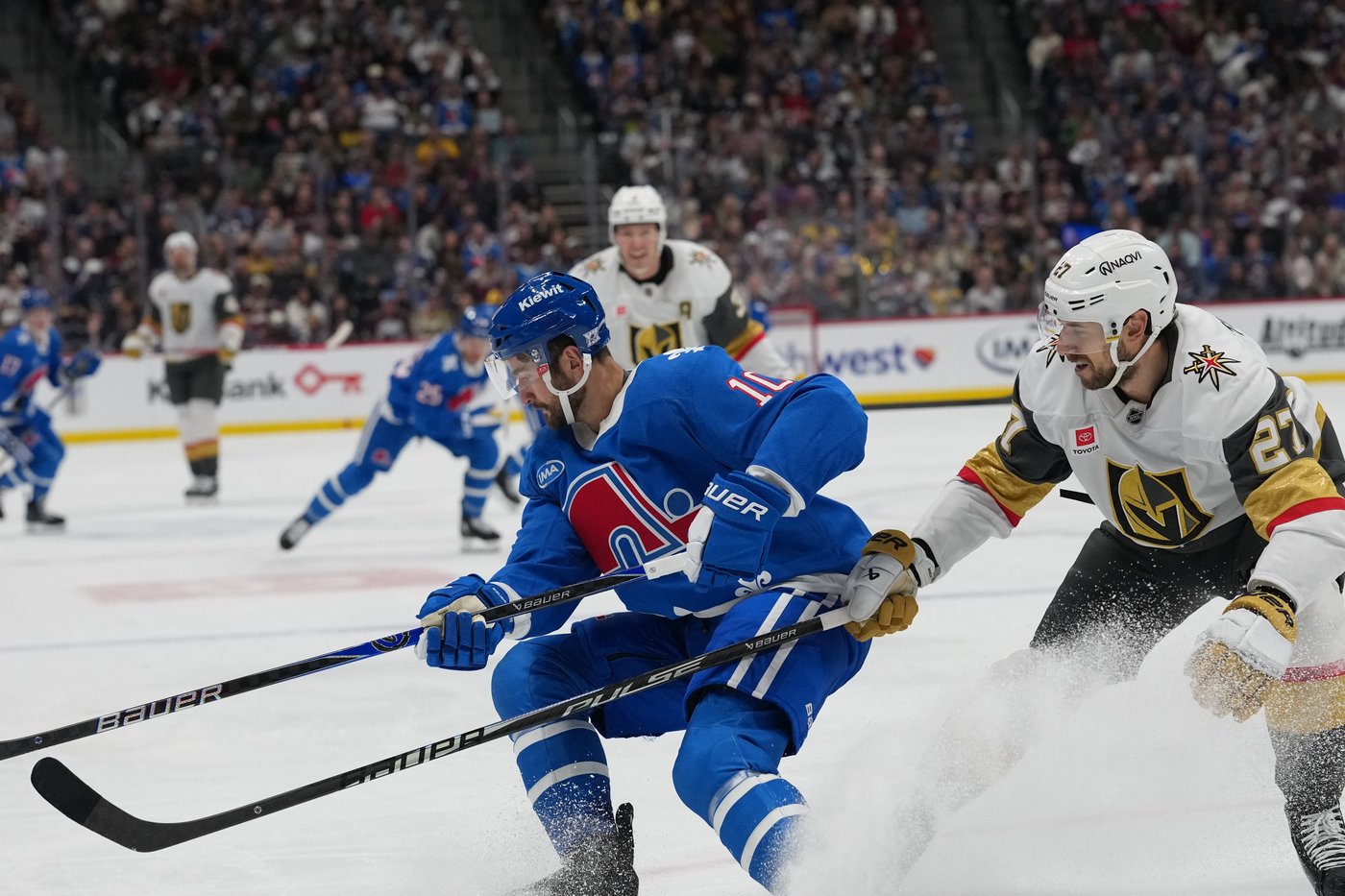 Eichel scores in OT, Knights clinch playoff berth with 3-2 win over Avs | iNFOnews.ca