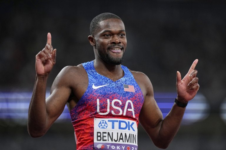 Clipped barrier no problem for Benjamin, who wins 400-meter hurdles at world championships | iNFOnews.ca
