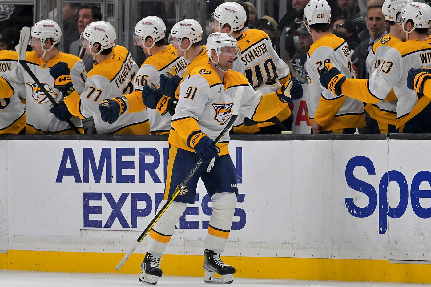 Luke Evangelista ends shootout in 8th round, Predators tighten playoff race with 5-4 win over Kings | iNFOnews.ca