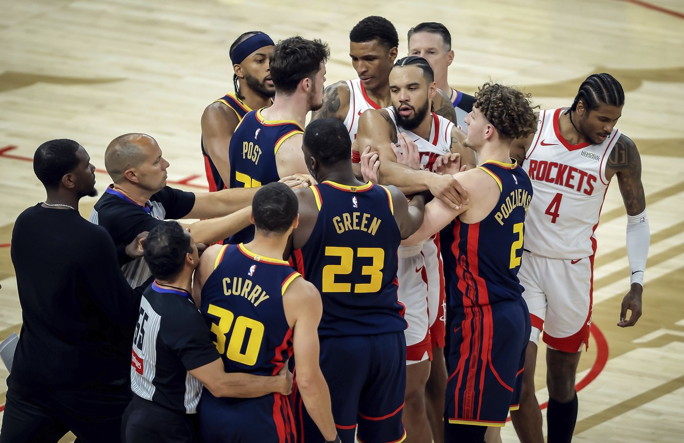 Jimmy Butler returns from injury absence to lead Warriors past Rockets 109-106 for 3-1 series lead | iNFOnews.ca